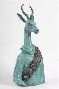 Superior Animals – Tibetan antelope (bronze，Limited edition of 12 pieces，Weight 6.4KG)