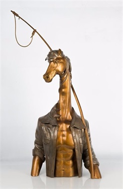Superior Animals – Horse Man (bronze，Limited edition of 12 pieces，Weight 7KG)
