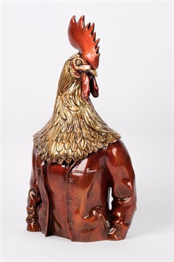 Superior Animals – Mr Rooster (bronze，Limited edition of 12 pieces，Weight 6.2KG)