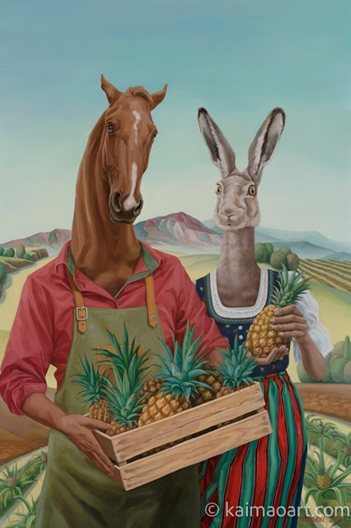Superior Animals- Horse and pineapple in animal farm